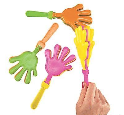 Plastic Hand Clappers 7 1/2" 12/pk