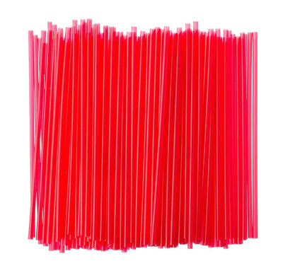 Thin Red Straw 5" 750/PK