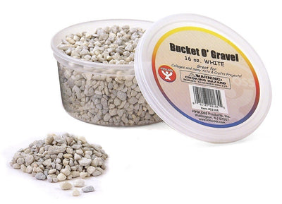 Bucket O`Gravel Pebbels 16.oz (Regular, White)