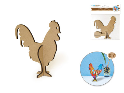 DIY Laser-Cut Animal Shapes-Rooster (discontinued)