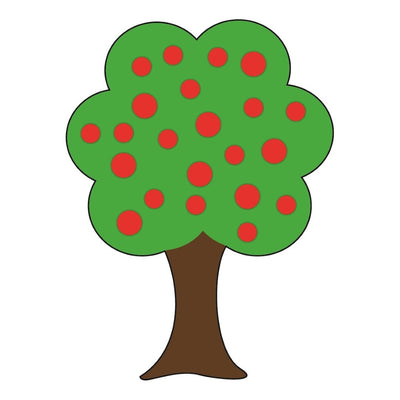 DIY Tree Cardboard Cutouts (not colored) 5" x 7" 12/pk  (Discontinued)
