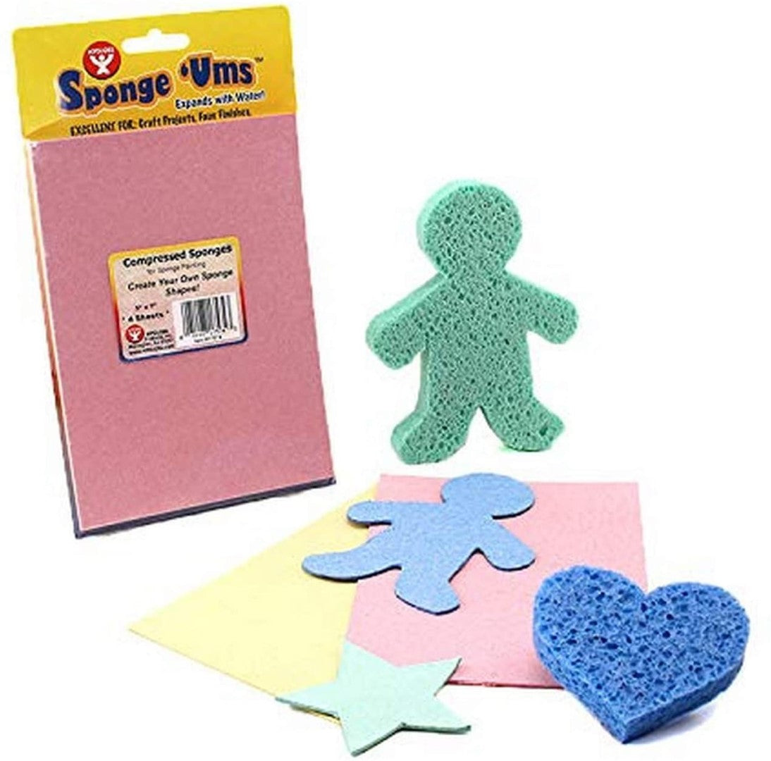 Compressed Sponge People - 6", 6 ct.