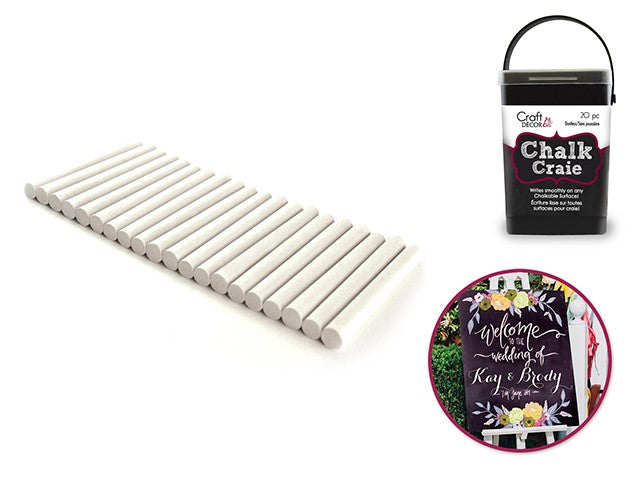 Dustless chalk bucket 20pc Small (white)(Closeout)