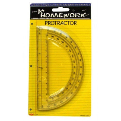 6" Protractor Clear