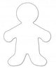 Big Cut-Outs, White Paper, 16" People, 25pcs,