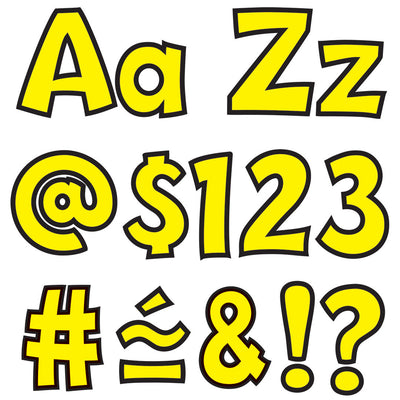 Yellow 4-Inch Playful Uppercase/Lowercase Combo Pack (English) Ready Letters