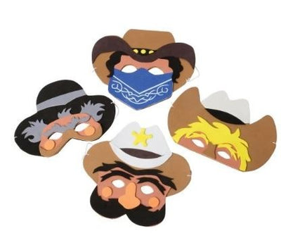 Cowboy Foam Masks 12/pcs. (Discontinued)