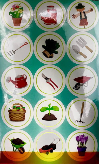 Garden Stickers 1 3/4" (8 Sheets) (Discontinued)