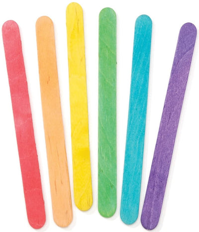 Craft Sticks Colored Regular Size  4 3/8" x 3/8" 500/pk
