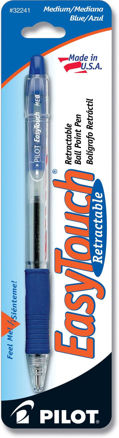 Easytouch Retractable Pen Medium Point Blue