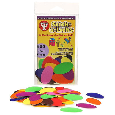 Stick-A-Licks Ovals (7/8" x 1 5/8", 200/pk)