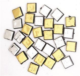Square Stones Gold/Silver 150/pk (Discontinued)
