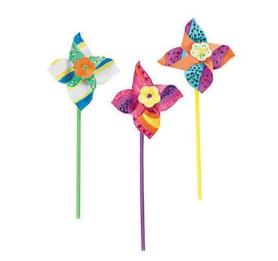 DIY Pinwheels 48/pk 10 1/8"