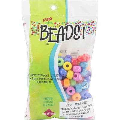 Beadery Large Barrel Beads 11x8mm