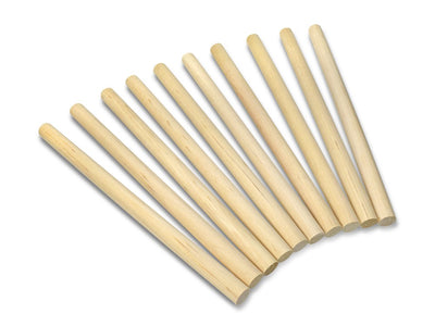 Wooden Dowel Sticks 3/8" x 6" 10/pk