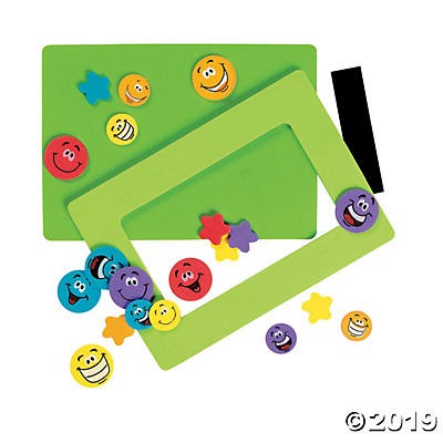 Smile Face Picture Magnet Frame Craft Kit 12 kits