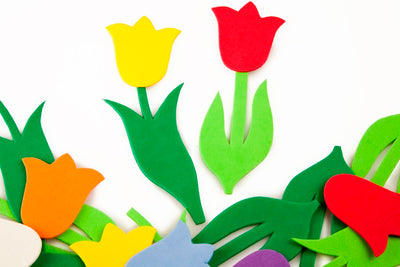Tulip With Stem Foam Shapes 4 1/4" x 1 1/2" (Discontinued)