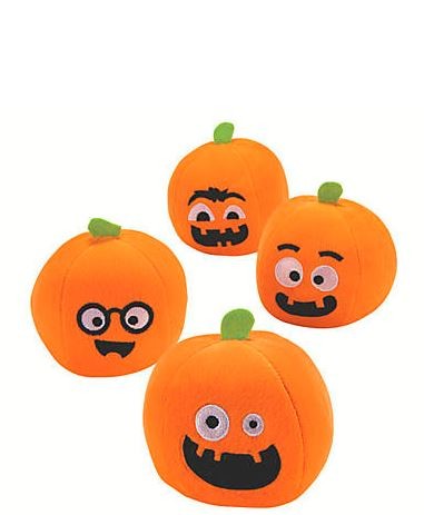 Mini Plush Pumpkin 4.5" 12/pk