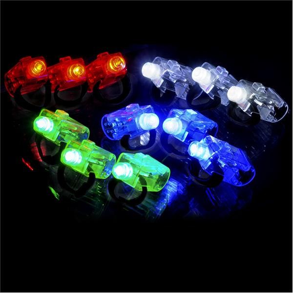 Light-up Finger Beams 1" 12/pk