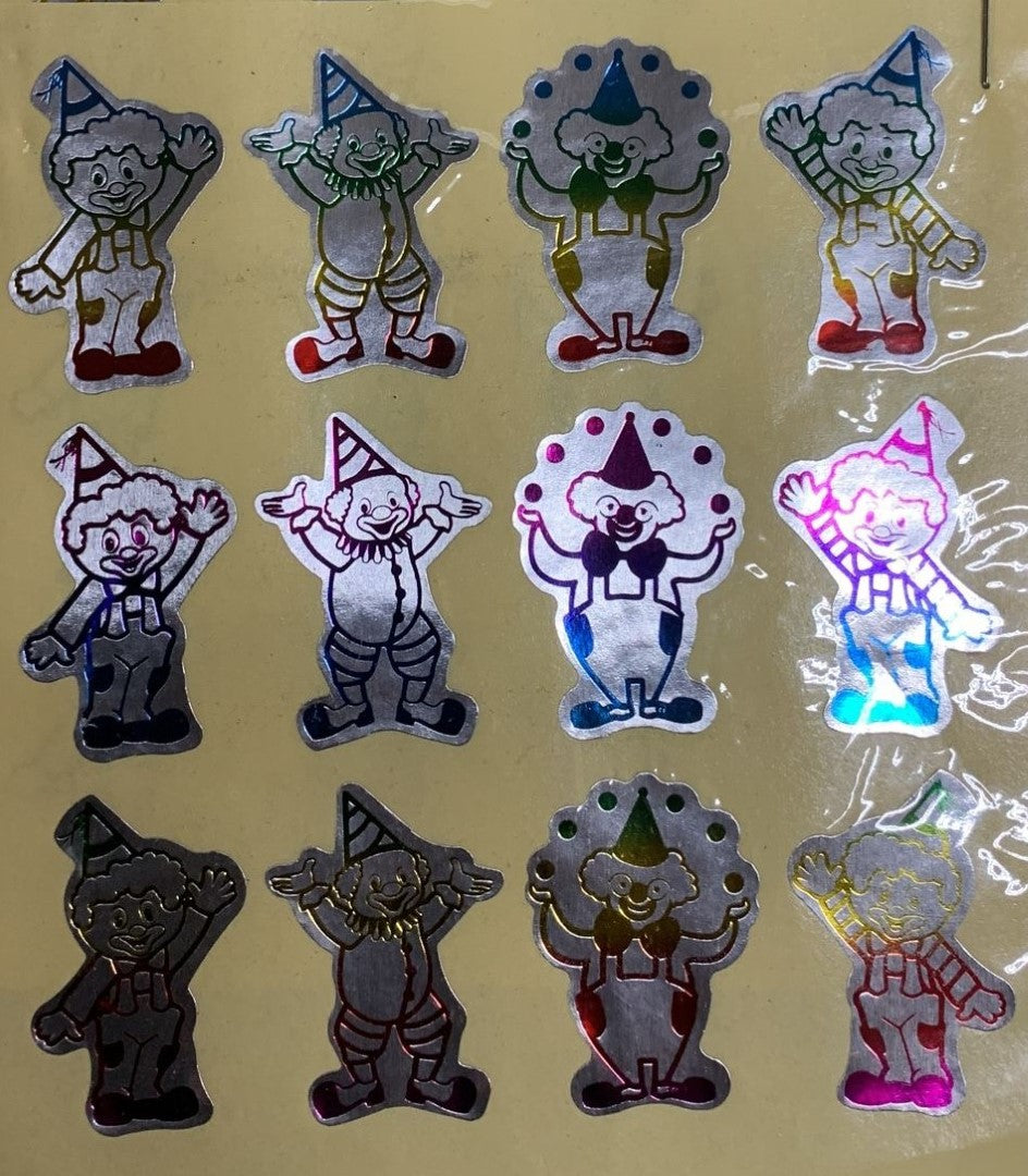 Clown Stickers (3 Sheets)