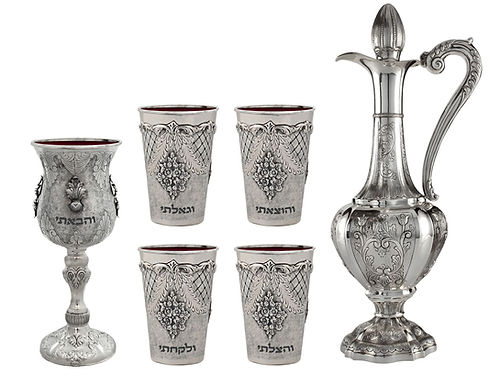 4 Kosos & Kos Shel Eliyahu & Wine Bottle Worded Cutout (20 Sets)