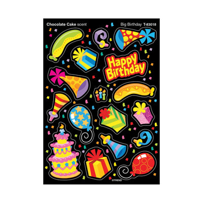 Birthday Scent Stickers 4 1/8" x 5 7/8" (4 Sheets)