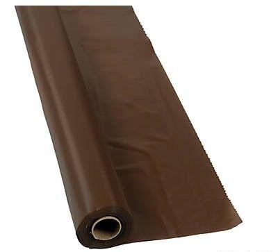 Plastic Brown Tablecloth Roll 40" x 100ft