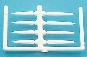 White Miniature Candles 8/pcs