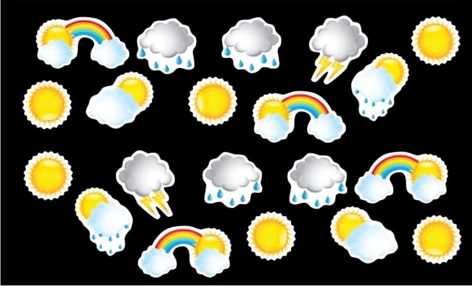 Weather Self-adhesive 3D Foam Shapes 72/pc (Discontinued)