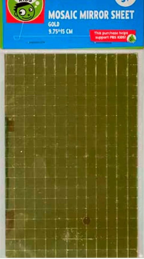 Mosaic Mirror Sheets 9.75 x 15cm Gold 294 pcs (Discontinued)