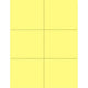Perforated Cards 6/pg 50/sheets Yellow 3"x4"