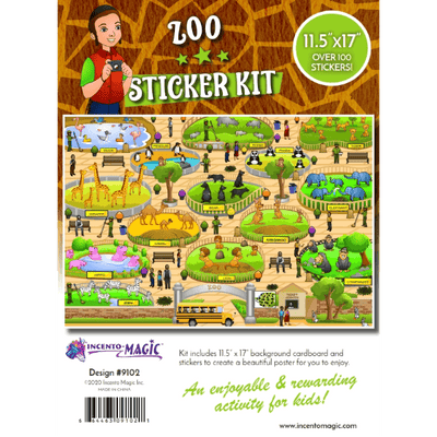 Zoo Sticker Kit 11.5″ x 17″ Cardboard 1 set