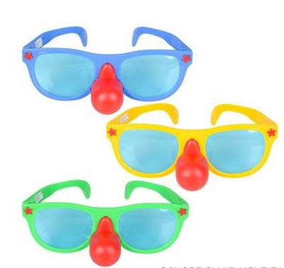 Jumbo Clown Nose Glasses 12/pk (discontinued)