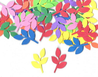 Olive leaf Foam Small  - colorful 1.5x2 72/pk (Discontinued)