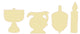 Chanukah Cardboard Cutouts 36/pk (Discontinued)