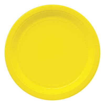 Paper Plates 8/pk. 9" (Yellow)