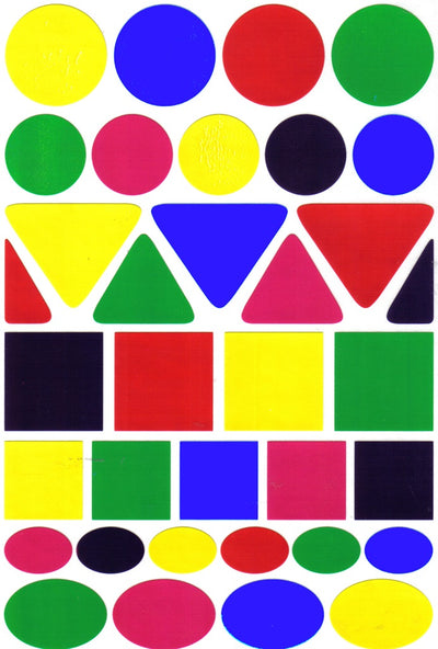 Large Geometric Shape Stickers (25 Sheets)