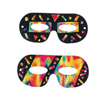 Magic Color Scratch Eye Masks 24/pk
