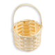 Round Mini Bamboo Basket with Handle 3" x 2"H