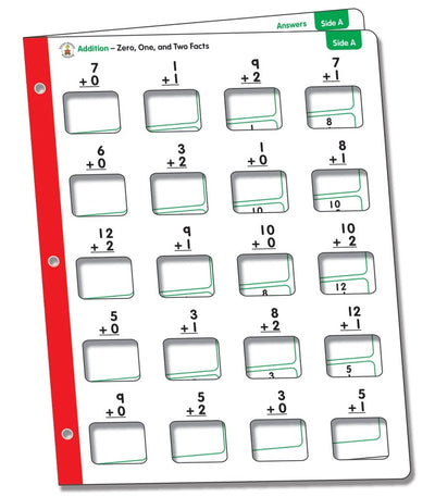 Math Windows Additions Learning Cards Learning Cards