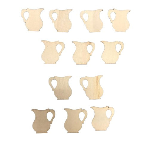 Jug Wood Cutout 1" 12/pk
