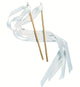 White Ribbon Wands 24/pk