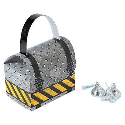 Paper Construction Zone Tool Favor Boxes 3 1/2" x 2 1/2" x 2" - 12 Pc. (Discontinued)