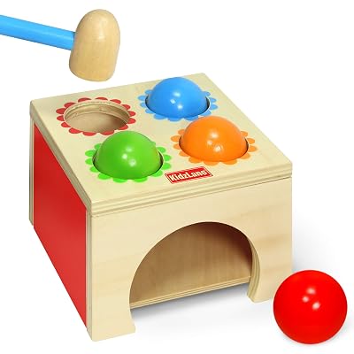 Wooden Hammer and Ball Set