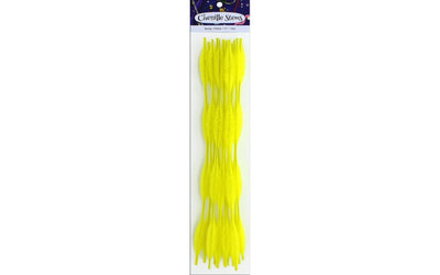 Chenille Bump Stems Yellow 12/pk (closeout)