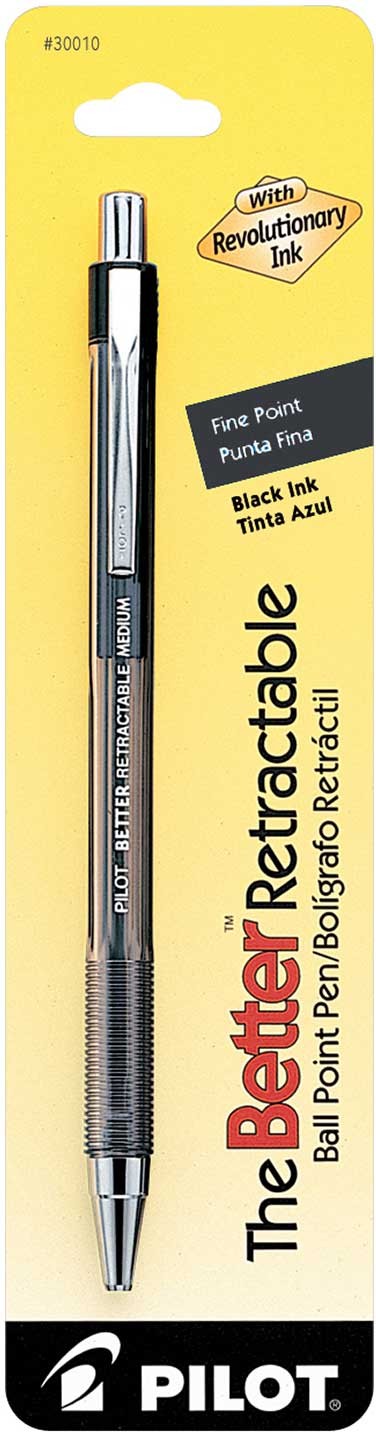 Pilot Better Retractable Pen Fine Point Black