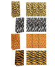Animal Print Treat Paper Bags 5" x 3 1/4" x 10" 12/pk