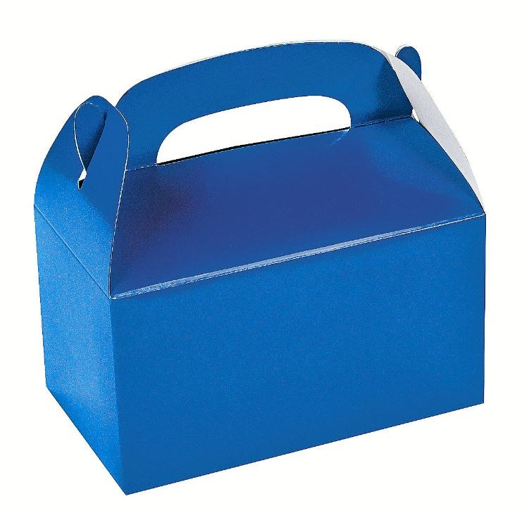 Treat Boxes Blue 6.25" 12/pk (discontinued)