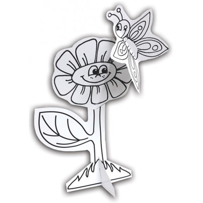 Butterfly with Flower Crafts 36pc  (Discontinued)
