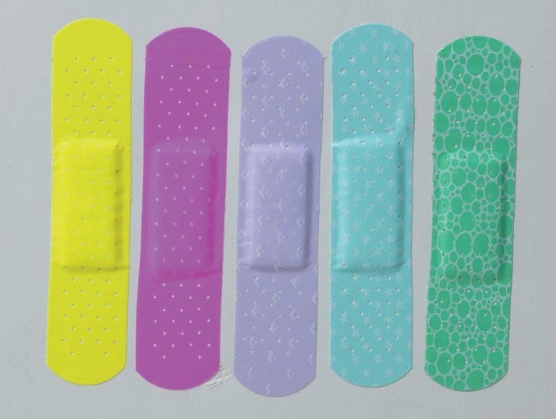 Neon Adhesive Bandages 3/4" x 3" 50 Count